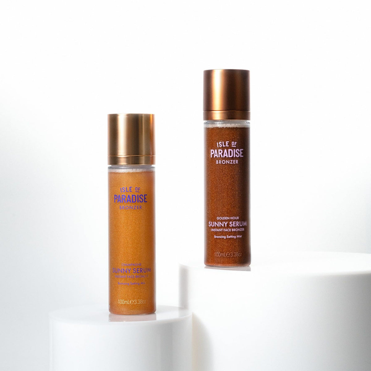Isle of Paradise droplets on skin illustrating illuminating effect and hydration