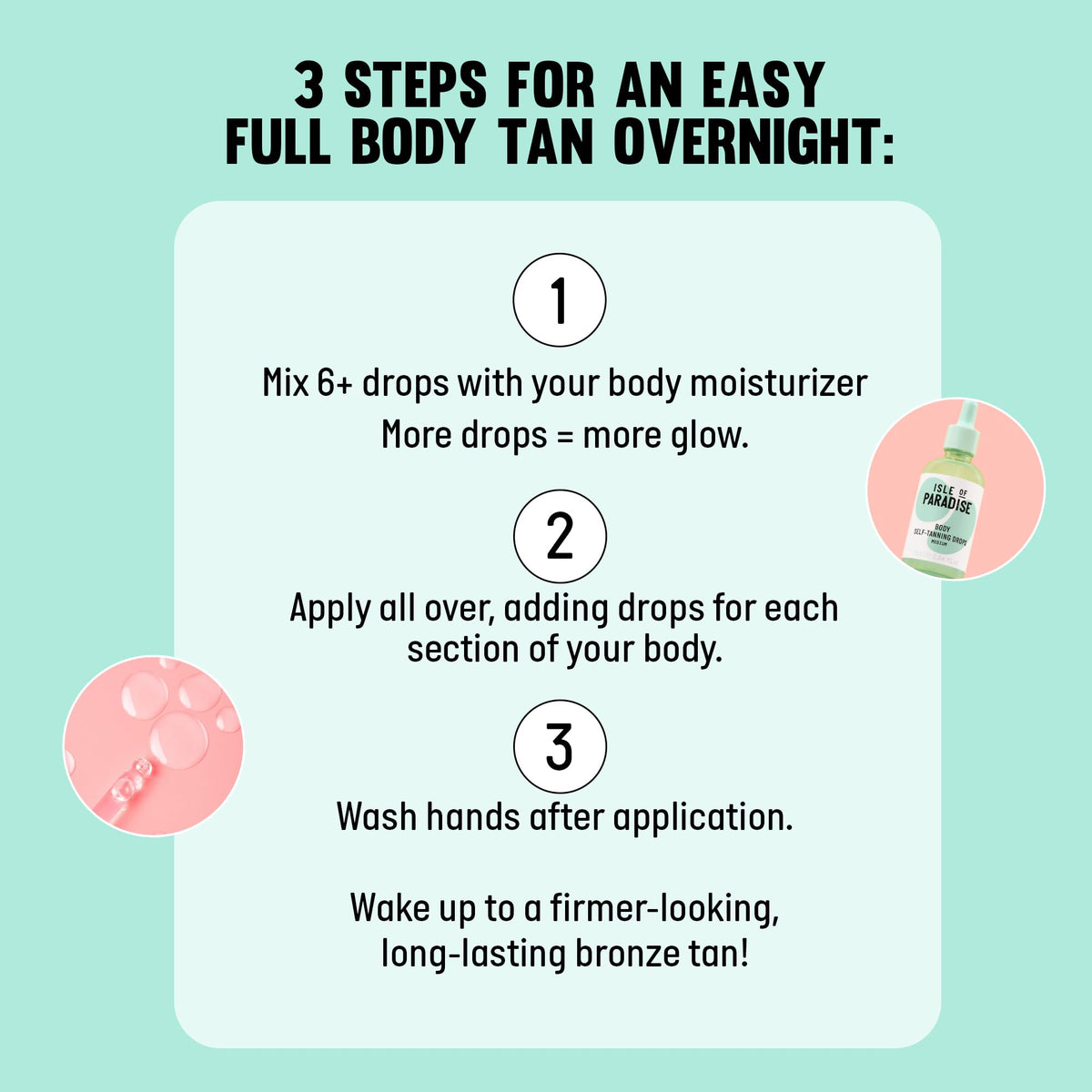Isle of Paradise application on face showing natural-looking coverage benefit
