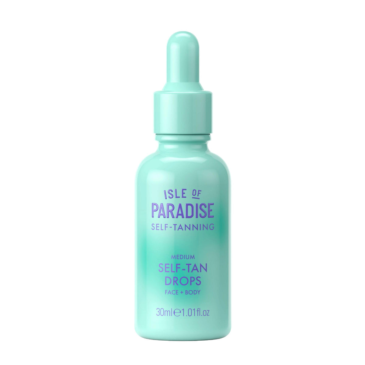 Isle of Paradise front bottle view showing product and benefit of easy dosing