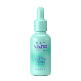 Isle of Paradise front bottle view showing product and benefit of easy dosing