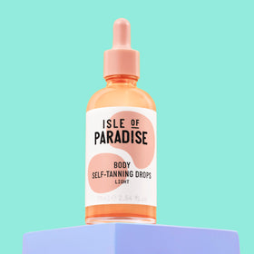 Isle of Paradise dropper dispensing formula, shows smooth texture benefit
