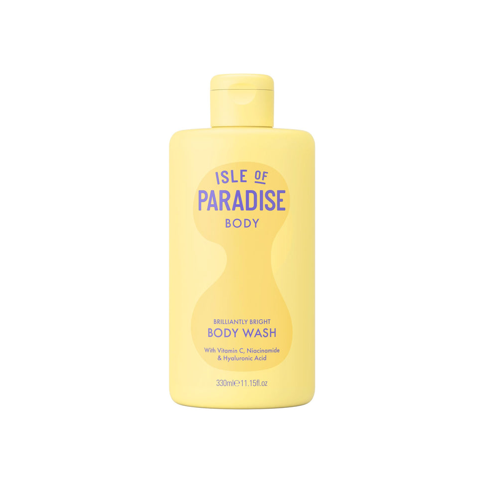 Isle of Paradise front packaging showing cleanser benefits and volume