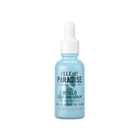 Isle of Paradise Hyglo front bottle showing packaging and glow benefits