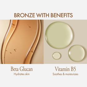 Isle of Paradise ingredient label detail showing vitamin B5 and antioxidant benefits