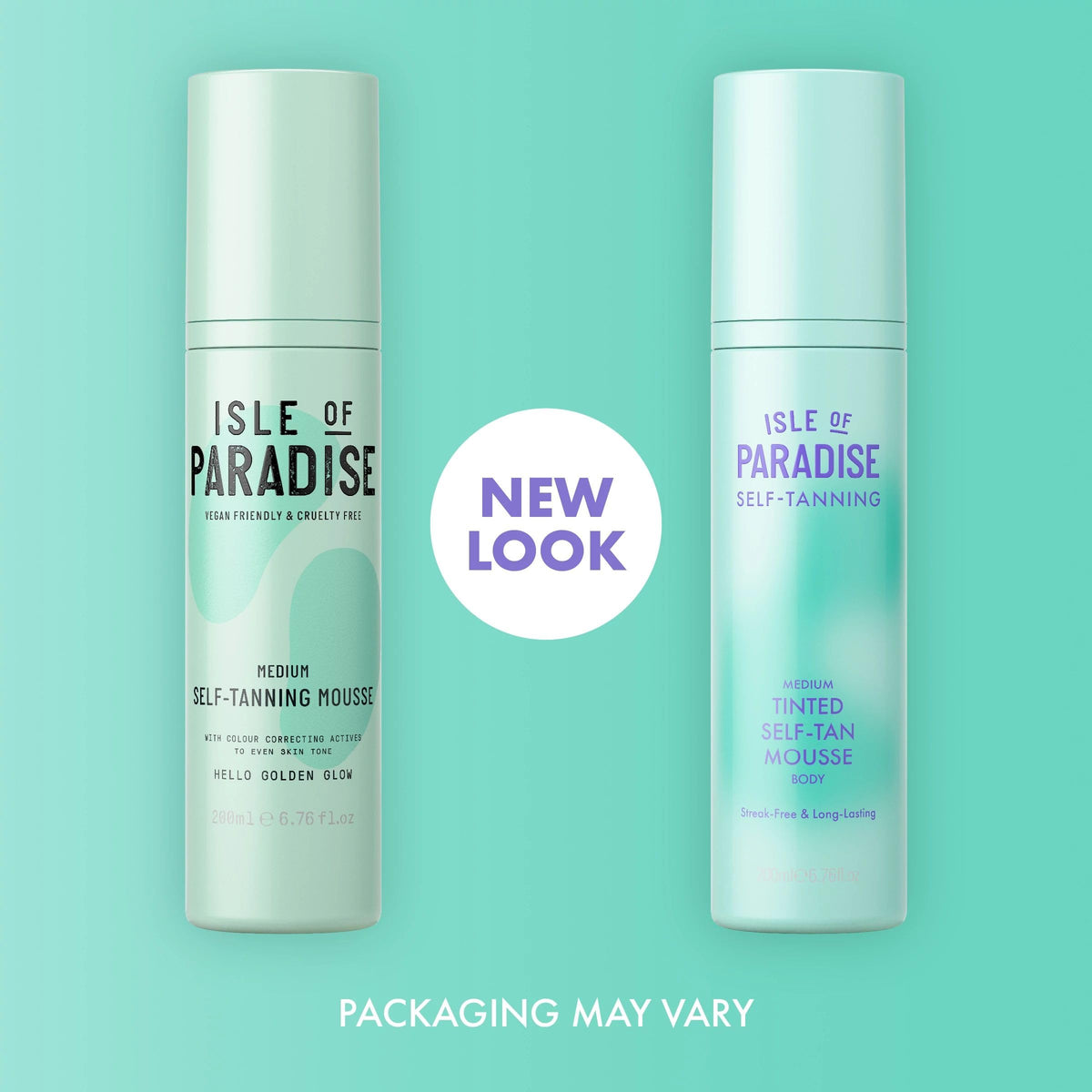 Isle of Paradise foam being dispensed from pump for easy application