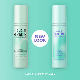 Isle of Paradise foam being dispensed from pump for easy application