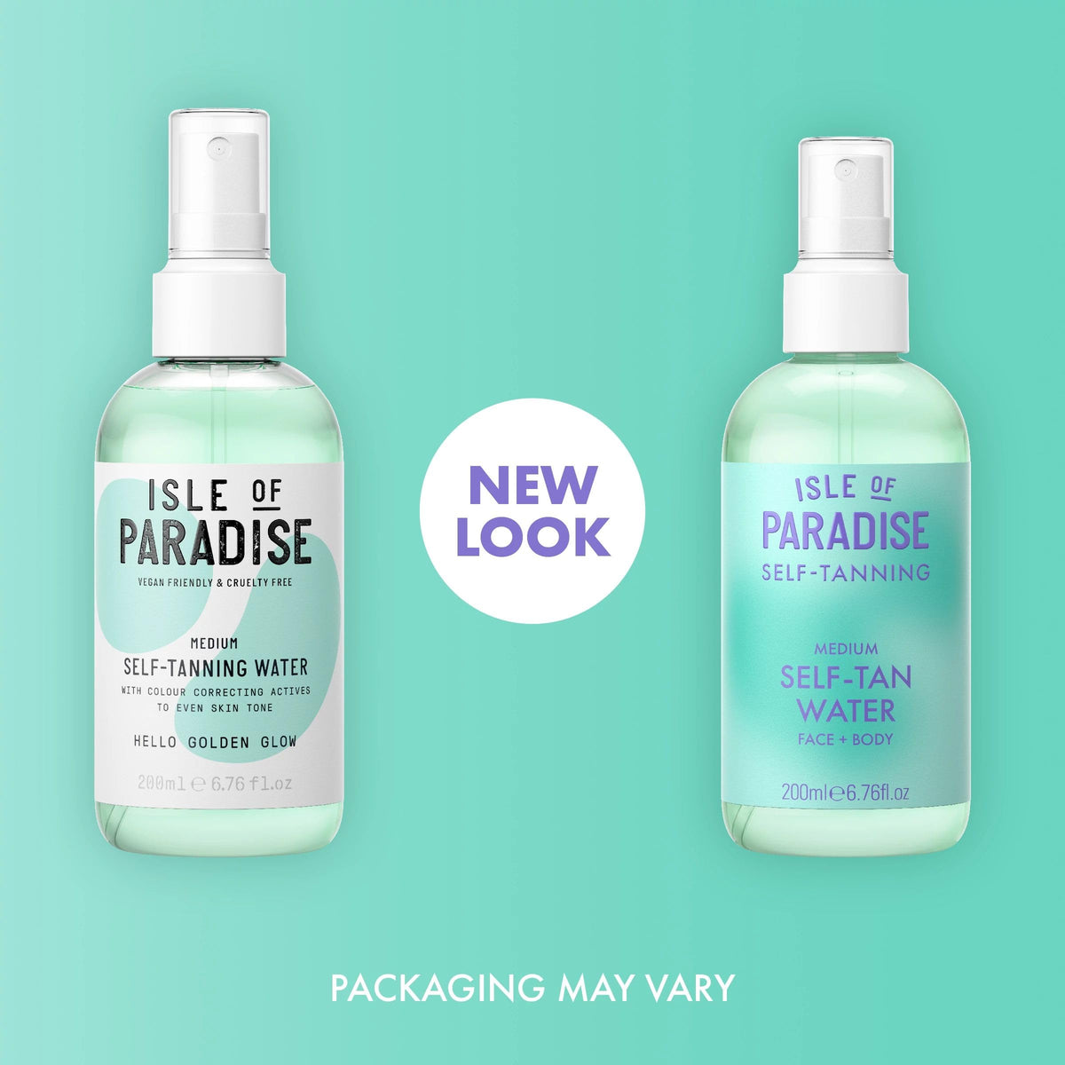 Isle of Paradise spray mist closeup demonstrating fine even coverage