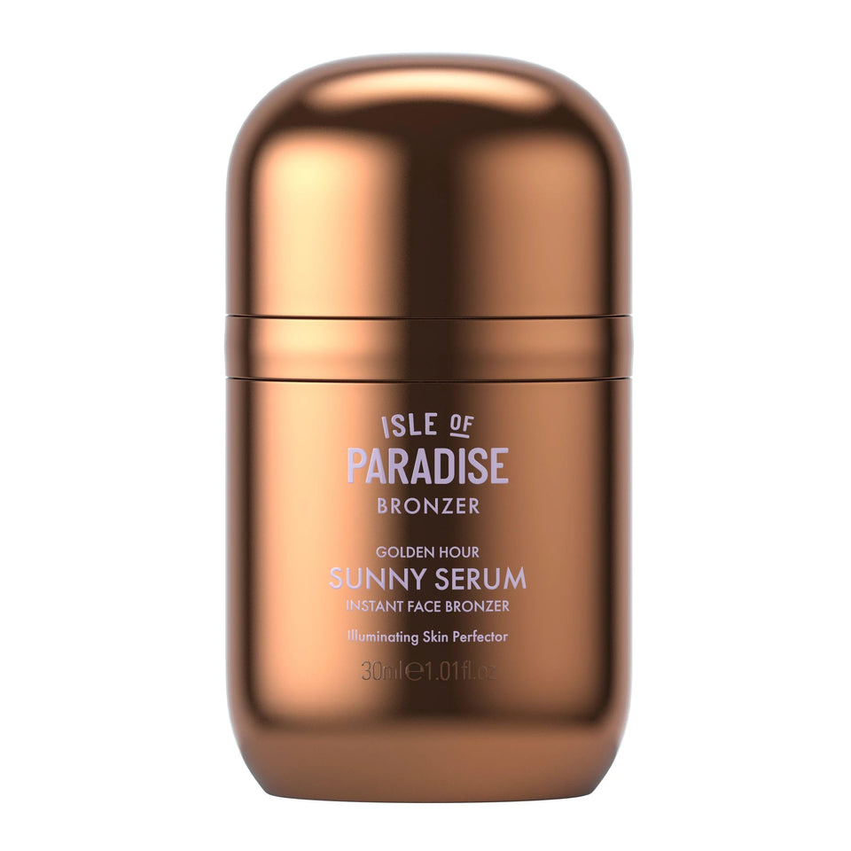 Isle of Paradise front bottle shot showing lightweight bronzer and clear labeling