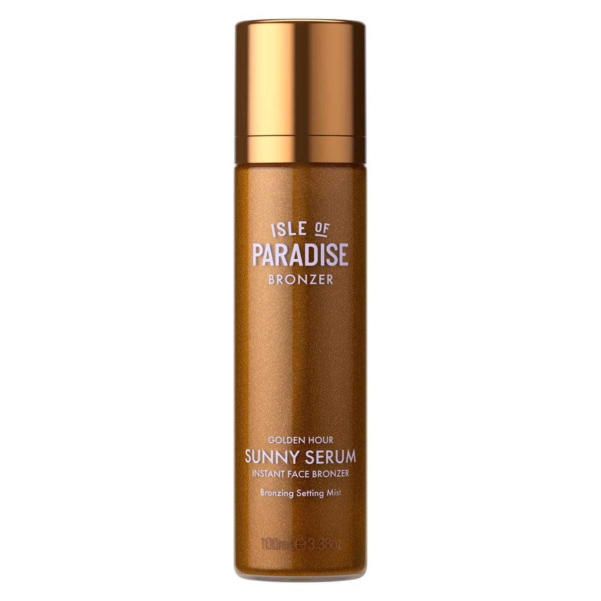 Isle of Paradise front bottle packaging showing product and glow benefit
