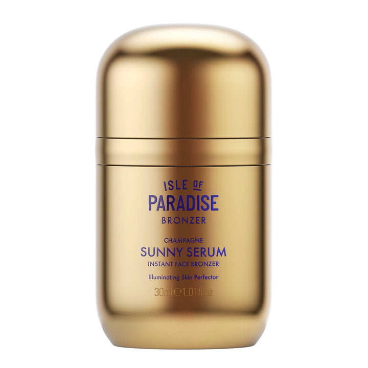 Isle of Paradise front bottle shot showing Champagne bronzer and easy use benefit