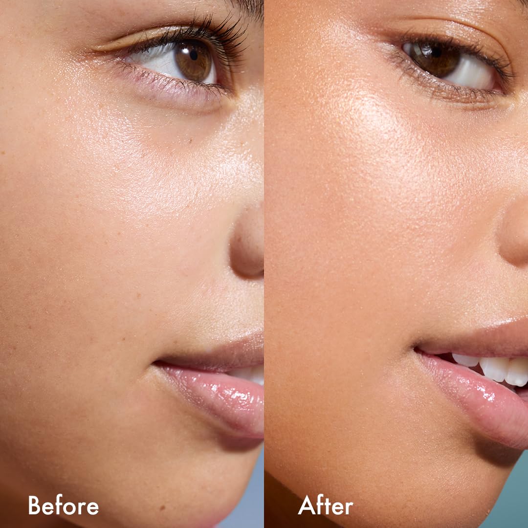 Isle of Paradise texture drop showing liquid-serum finish for smooth blendability