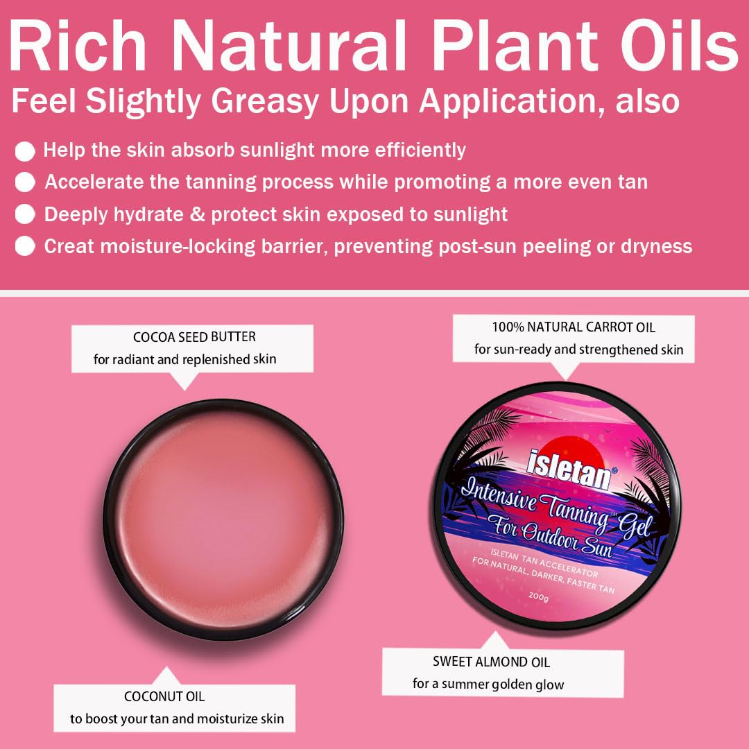 isletan applied on arm demonstrating even spread for smooth, even tanning