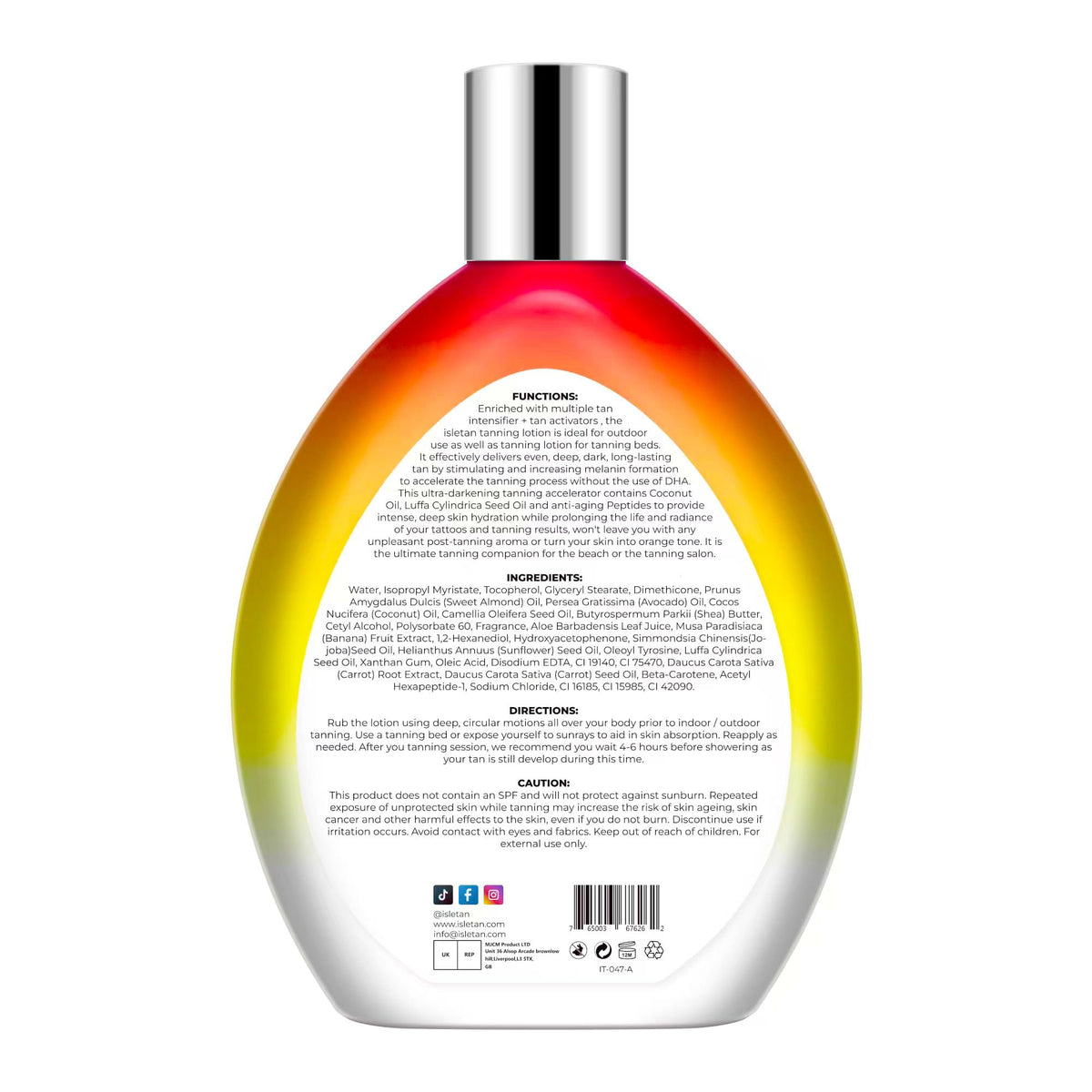isletan lifestyle image at beach showing hydrated skin and natural tan