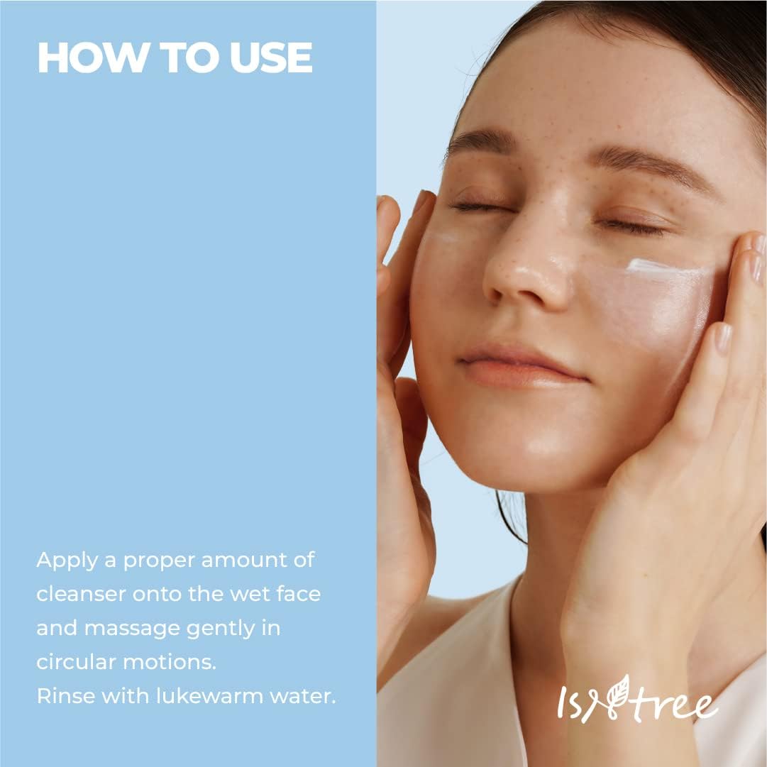 IsNtree on bathroom shelf styled in routine setting promoting balanced skin