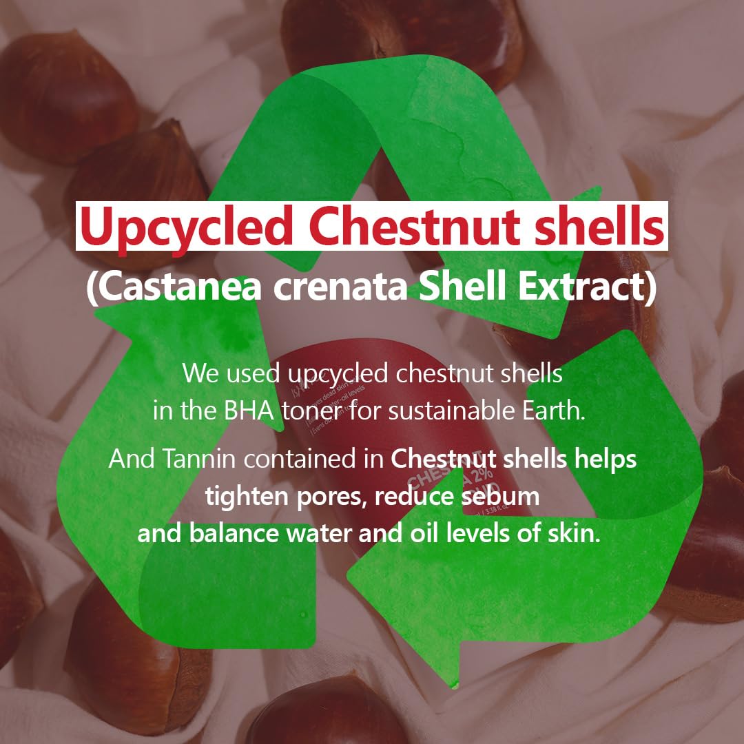 ISNTREE label close-up showing active 2% BHA and ingredient transparency benefit