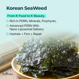 IsNtree ingredient label close-up highlighting PDRN and hyaluronic acids benefits