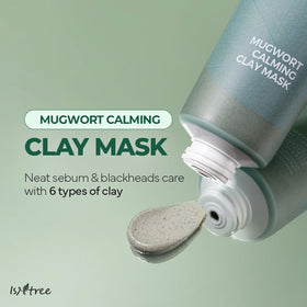 IsNtree close-up of mask texture highlighting gentle creamy clay
