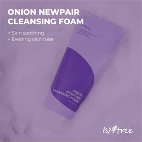 IsNtree creamy foam texture close-up demonstrating gentle, moisturizing lather