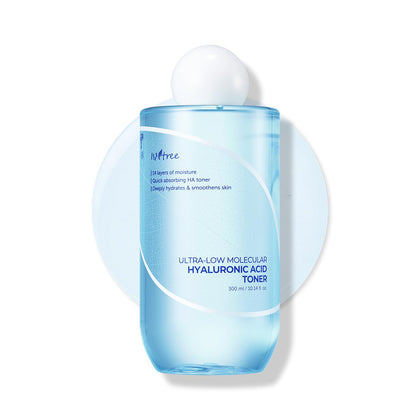 ISNTREE front packaging showing clean toner bottle and label with calming design