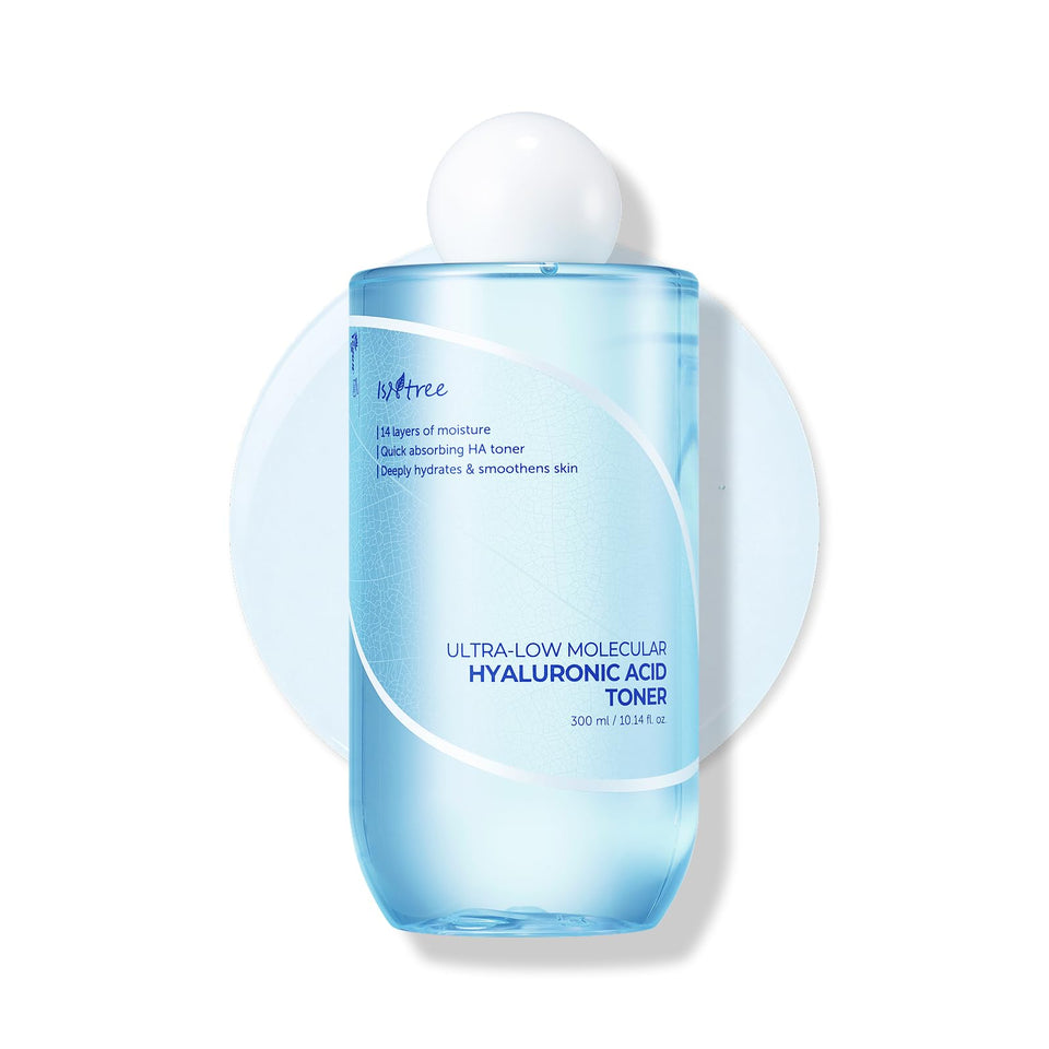 ISNTREE front packaging showing clean toner bottle and label with calming design