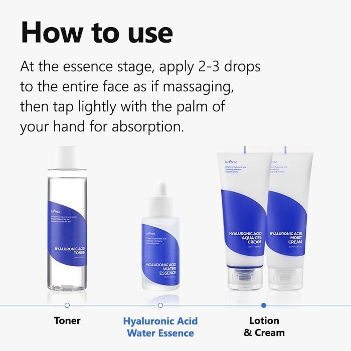ISNTREE in skincare routine flatlay showing compatibility with other products for layering