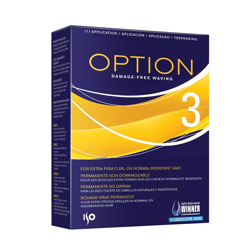 Iso Hair Option 3 front packaging showing product and professional strength benefits