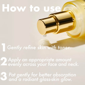 ISOI application on face and neck demonstrating lift-focused use
