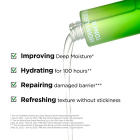ISOI toner pouring onto hand to show easy application and instant skin refresh