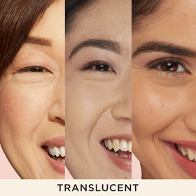 IT Cosmetics brush applying powder demonstrating easy application and blur