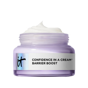 IT Cosmetics jar front view showing label and clean packaging for trust