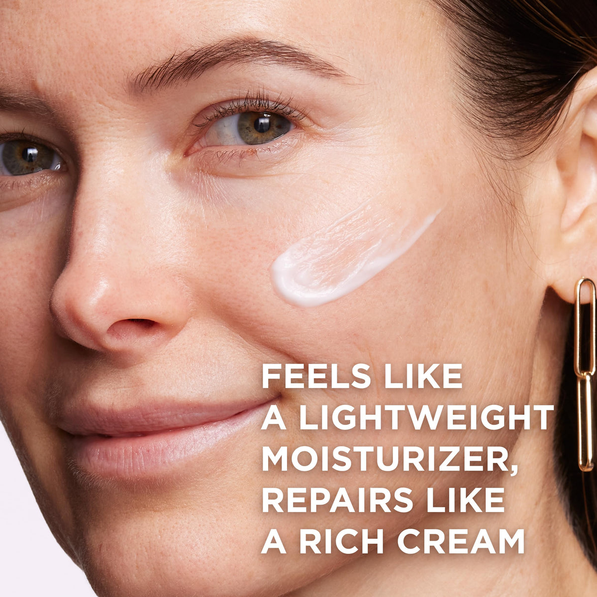IT Cosmetics moisturizer layered under makeup illustrating smooth base
