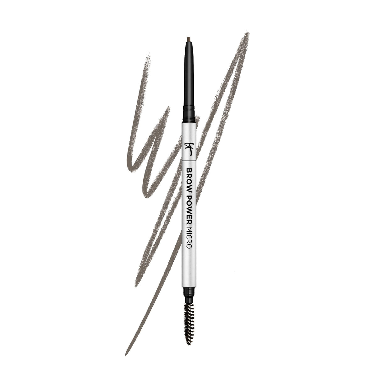 IT Cosmetics front packaging showing pencil and cap, clear branding and compact design