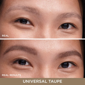 IT Cosmetics close-up of the oval tip creating hair-like strokes for precise shaping