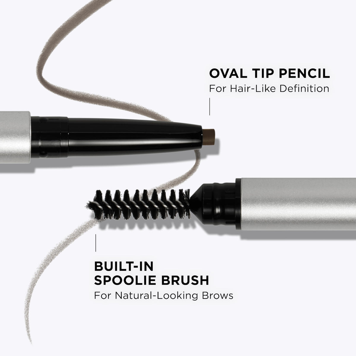 IT Cosmetics pencil held in hand for size and scale to evaluate portability