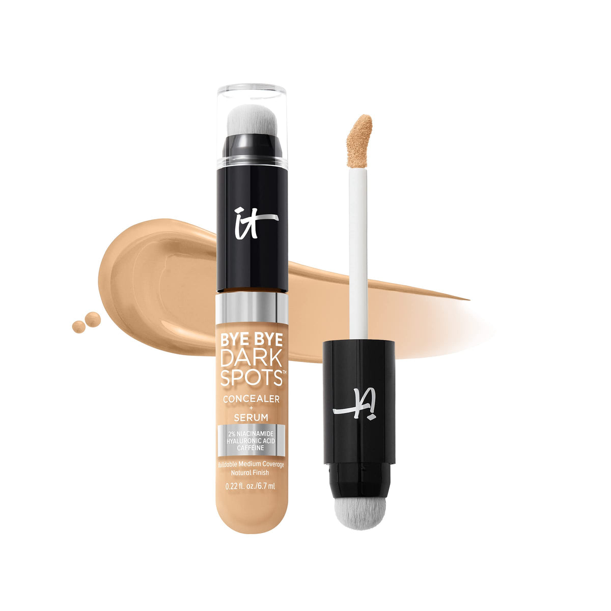 IT Cosmetics product front packaging showing shade and benefits