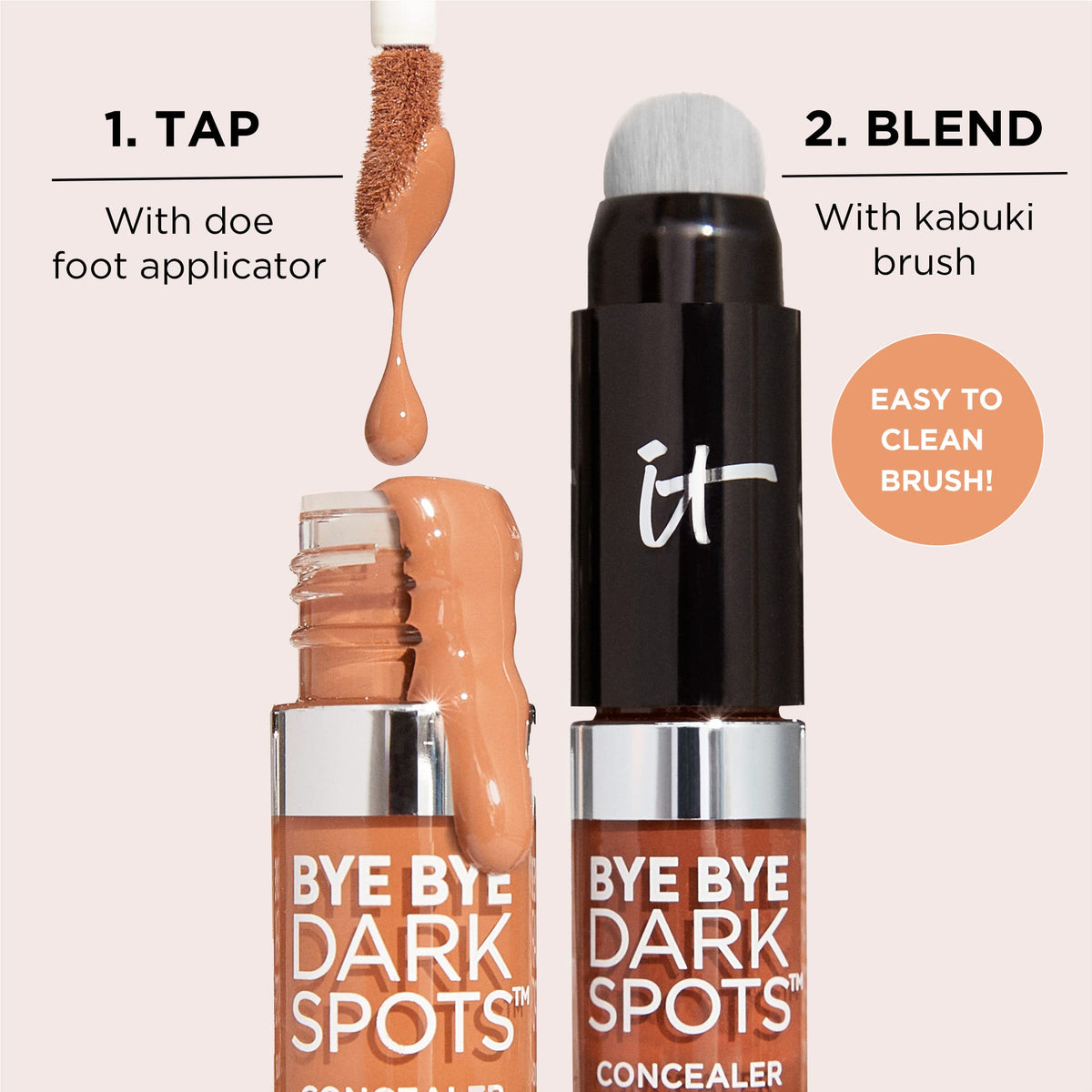 IT Cosmetics ingredient display highlighting niacinamide hyaluronic acid