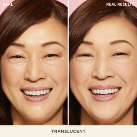 IT Cosmetics open compact showing pressed translucent powder for pore-blurring