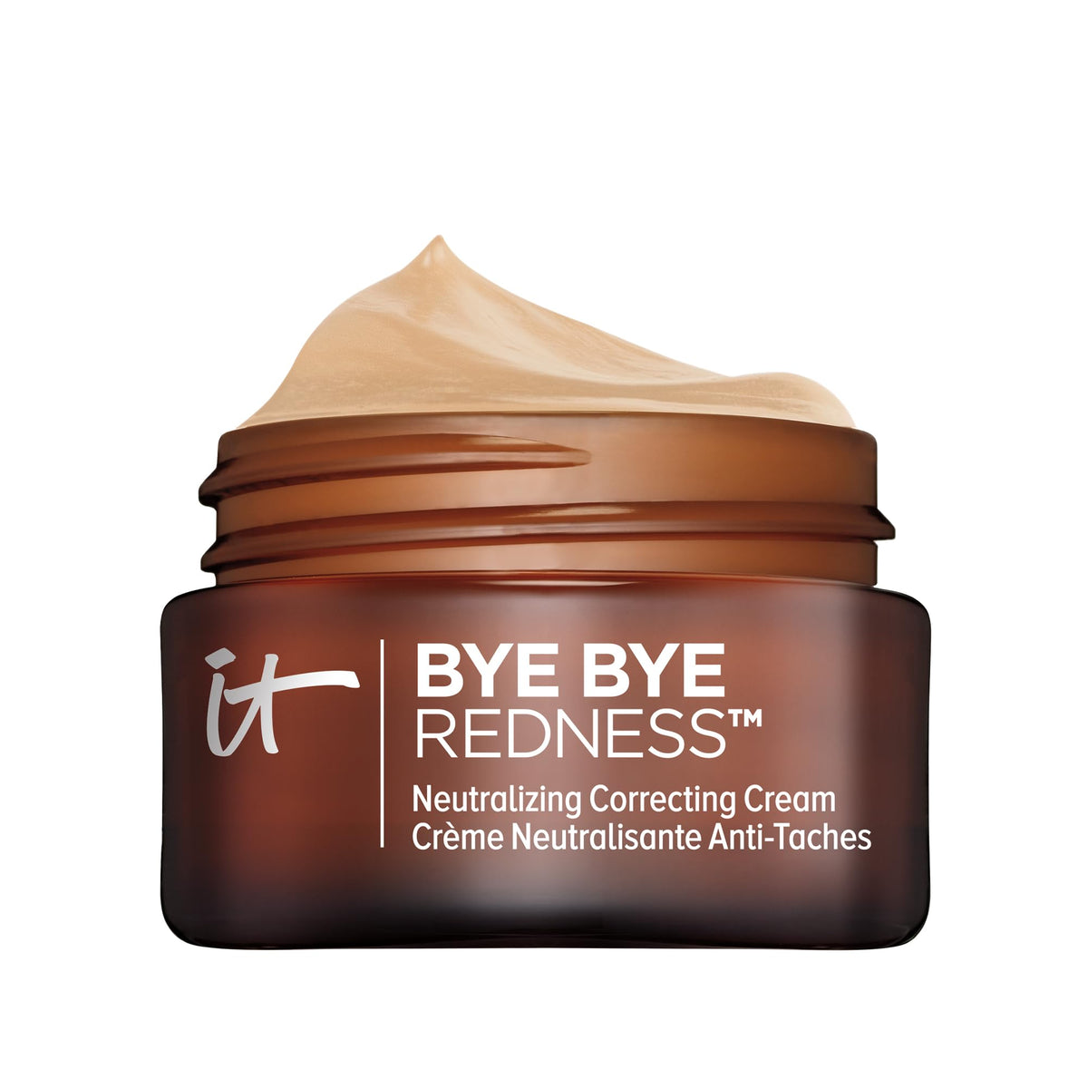 IT Cosmetics front tube showing product and neutral beige shade benefit