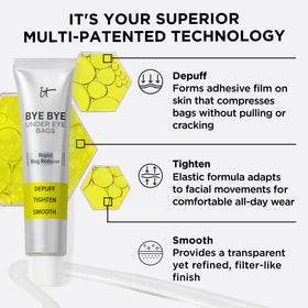 IT Cosmetics product label and ingredients close-up showing clean formulation benefit