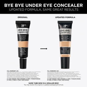IT Cosmetics ingredient label close-up highlighting peptides and hyaluronic acid benefit