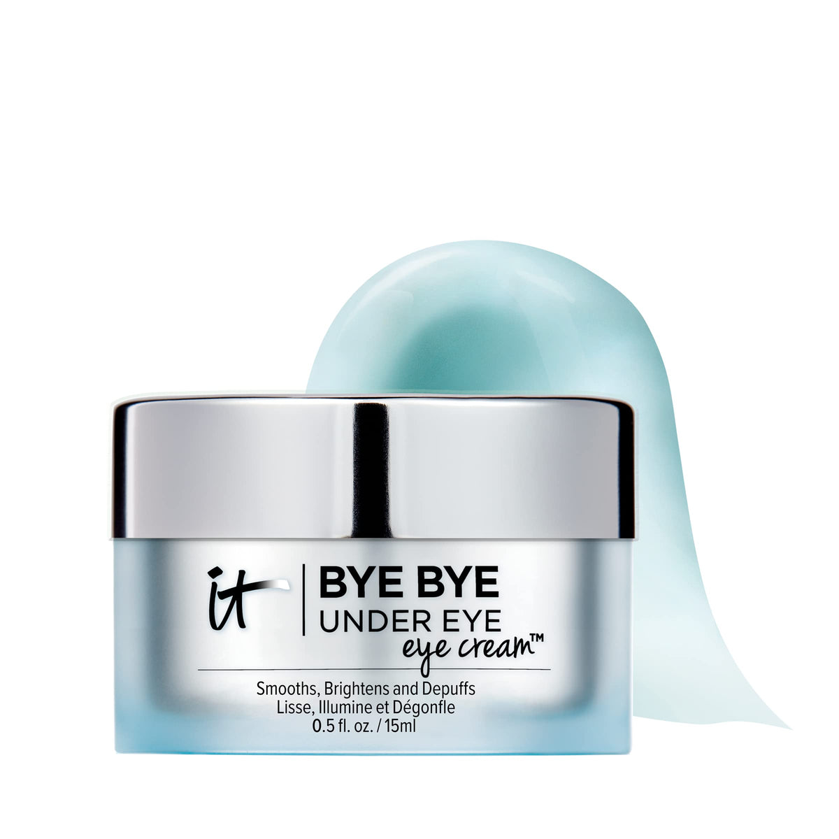 IT Cosmetics front packaging showing jar and brand, highlights quick absorption benefit