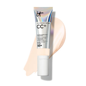 IT Cosmetics front packaging of CC+ Cream Fair Porcelain showing product and shade benefit