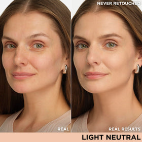 IT Cosmetics Light Neutral swatch texture illustrating blendable, hydrating finish