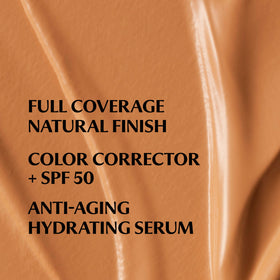 IT Cosmetics close-up texture swipe showing hydrating serum finish