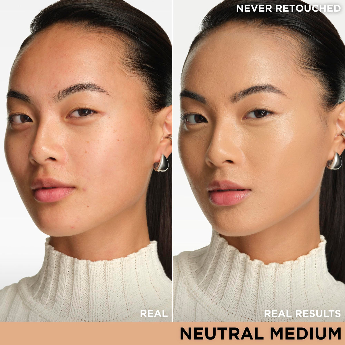 IT Cosmetics creamy CC+ texture swirl from pump demonstrating blendable hydration