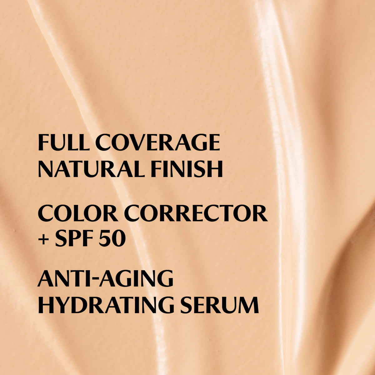 IT Cosmetics texture swatch demonstrating blendable hydrating finish