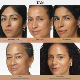 IT Cosmetics application with brush showing even blend and crease-free finish