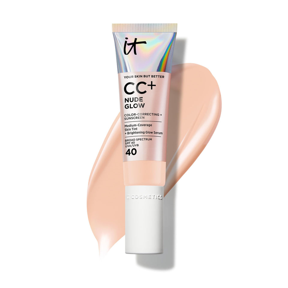IT Cosmetics front packaging showing bottle and label for quick ID and benefit