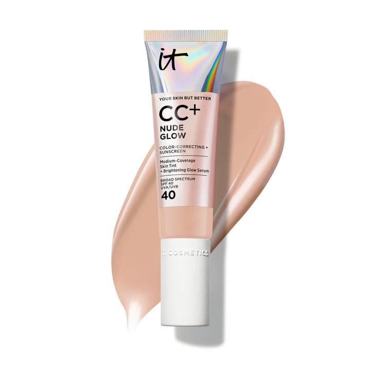 IT Cosmetics bottle front pump showing sleek packaging and easy dispensing benefit