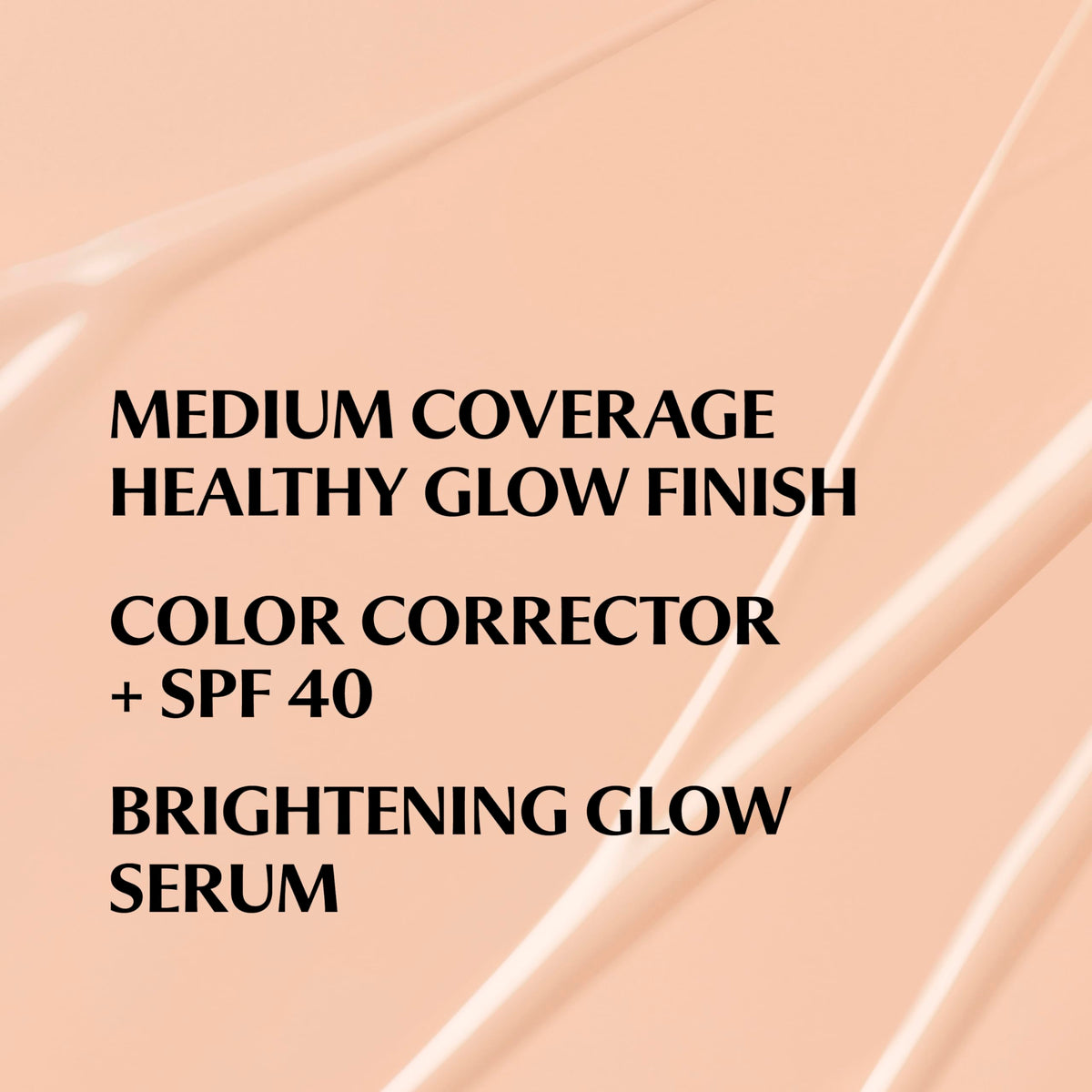 IT Cosmetics texture swatch showing lightweight cream finish for glowing skin